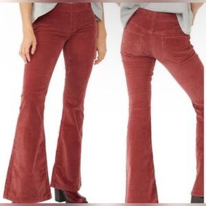 We the Free by Free People Penny Corduroy Flare Pants Size 29 Y2k Retro Festival